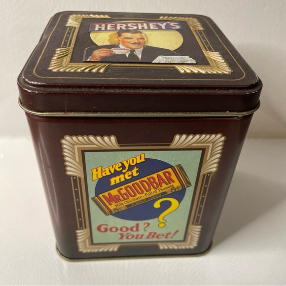 Hershey’s Vintage Tin Box with Lid 1997 Millennium Series Canister #2 - 5”x4”x4” - Picture 1 of 11